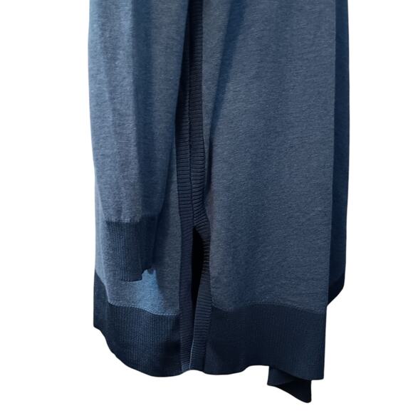 NEW CHICO'S 3 Long Cardigan Sweater Topper Duster XL SOFT Blue Office Career - Picture 14 of 14